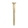 Solid Brass Countersunk Woodscrews - 6 x 1 1/2