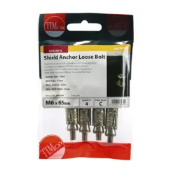 Alternative view of Shield Anchors Loose Bolt Gold - M6:25L (M6 x 65)
