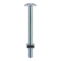 Alternative view of Roofing Bolts & Square Nuts Silver - M6 x 35
