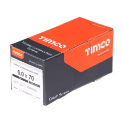 Alternative view of Coach Screws Hex Head Silver - 6.0 x 70