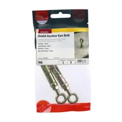 Alternative view of Forged Eyes With Sheil Anchors Gold - M6