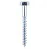 Coach Screws Hex Head Silver - 8.0 x 100