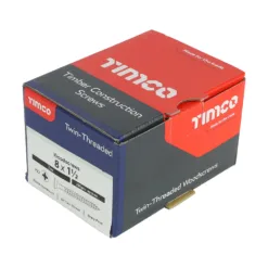 Alternative view of Twin-Threaded Countersunk Silver Woodscrews - 8 x 1 1/2