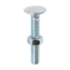 Carriage Bolts DIN603 & Hex Full Nuts DIN934 Silver - M8 x 50