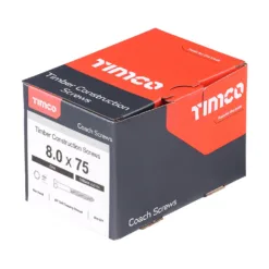 Alternative view of Coach Screws Hex Head Silver - 8.0 x 75