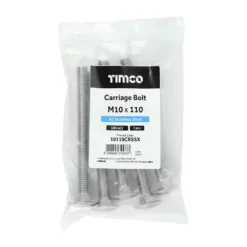 Alternative view of Carriage Bolts DIN603 A2 Stainless Steel - M10 x 110