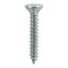 Self-Tapping Countersunk Silver Screws - 10 x 1 1/4