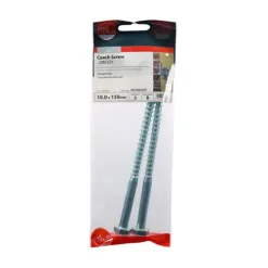 Alternative view of Coach Screws Hex Head Silver - 10.0 x 150