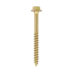 Solo Advanced Hex Head Gold Coach Woodscrews - 10.0 x 160