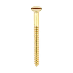 Solid Brass Countersunk Woodscrews - 10 x 2 1/2