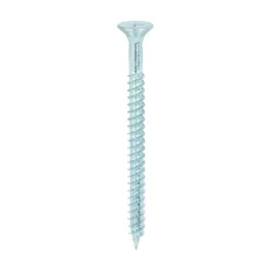Twin-Threaded Countersunk Silver Woodscrews - 10 x 2 1/2