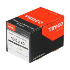 Alternative view of Coach Screws Hex Head Silver - 10.0 x 40