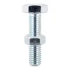 Set Screws DIN933 Grade 8.8 & Hex Nut DIN934 Silver - M10 x 50