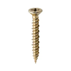 Window Fabrication Screws Countersunk PH High-Low Thread Slash Point Yellow - 4.3 x 30