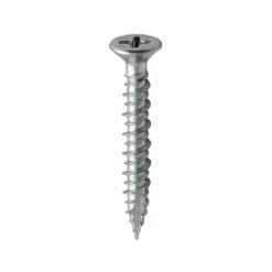 Window Fabrication Screws Countersunk PH High-Low Thread Slash Point Zinc - 4.3 x 30