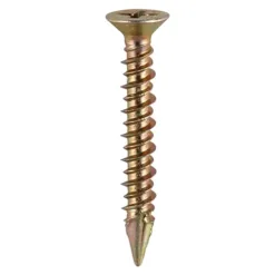 Window Fabrication Screws Countersunk PH High-Low Thread Slash Point Yellow - 4.3 x 40