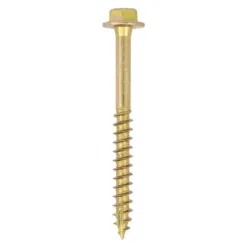 Solo Advanced Hex Head Gold Coach Woodscrews - 10.0 x 80