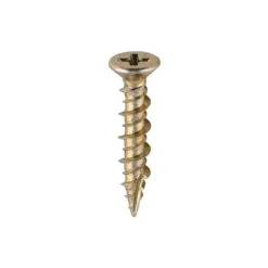 Window Fabrication Screws Countersunk PH High-Low Thread Slash Point Yellow - 4.8 x 25