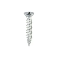 Window Fabrication Screws Countersunk PH High-Low Thread Slash Point Zinc - 4.8 x 25