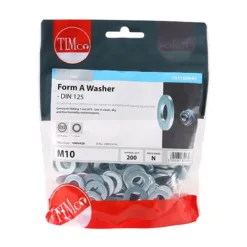 Alternative view of Form A Washers DIN125-A Silver - M10