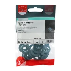 Alternative view of Form A Washers DIN125-A Silver - M10
