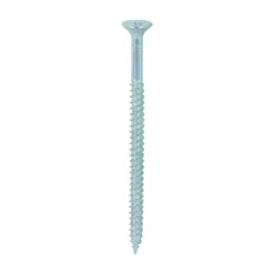 Twin-Threaded Countersunk Silver Woodscrews - 12 x 3 1/2