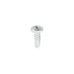 Window Fabrication Screws Pan PH Self-Tapping Self-Drilling Point Martensitic Stainless Steel & Silver Organic - 4.2 x 13