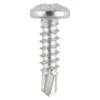 Window Fabrication Screws Pan PH Self-Tapping Thread Self-Drilling Point Zinc - 4.2 x 25