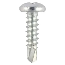 Window Fabrication Screws Pan PH Self-Tapping Thread Self-Drilling Point Zinc - 4.2 x 25