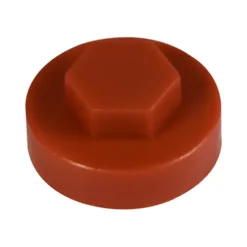 Hex Head Cover Caps Terracotta - 16mm