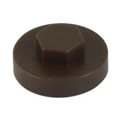 Hex Head Cover Caps VanDyke Brown - 16mm