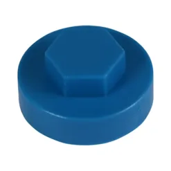 Hex Head Cover Caps Solent Blue - 16mm