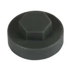 Hex Head Cover Caps Slate Grey - 16mm