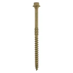 Timber Screws Hex Flange Head Exterior Green - 6.7 x 175