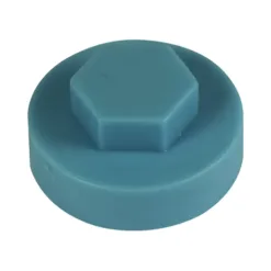 Hex Head Cover Caps Wedgewood Blue - 19mm