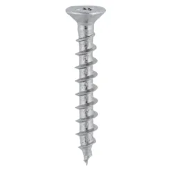 Window Fabrication Screws Countersunk with Ribs PH Single Thread Gimlet Tip Stainless Steel - 4.3 x 35