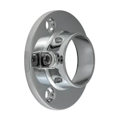 Locking End Socket For Round Tube Polished Chrome - 25mm