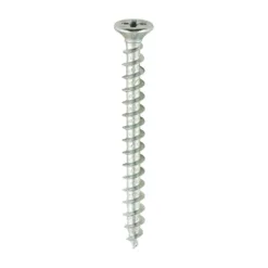 Window Fabrication Screws Countersunk with Ribs PH Single Thread Gimlet Point Zinc - 4.3 x 45