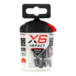 Alternative view of X6 Impact TX Drive Driver Bit - TX20 x 25
