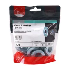 Alternative view of Form A Washers DIN125-A Silver - M20