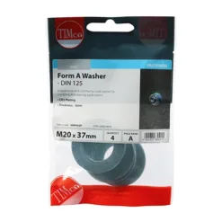 Alternative view of Form A Washers DIN125-A Silver - M20