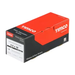 Alternative view of Window Fabrication Screws Countersunk with Ribs PH Single Thread Gimlet Point Zinc - 4.8 x 38