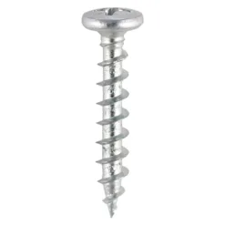 Window Fabrication Screws Friction Stay Shallow Pan Countersunk PH Single Thread Gimlet Point Zinc - 4.3 x 16