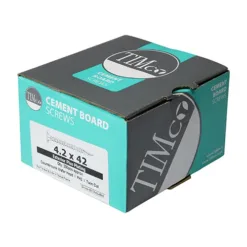 Alternative view of Twin-Cut Cement Board Countersunk Exterior Silver Screws - 4.2 x 32