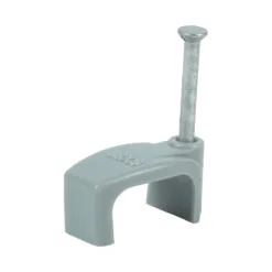 Flat & Twin Cable Clips Grey - To fit 10.0mm