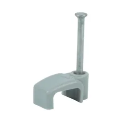 Flat & Twin Cable Clips Grey - To fit 2.5mm