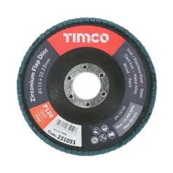Flap Disc Zirconium Type 29 Conical P120 Grit - 115 x 22.23
