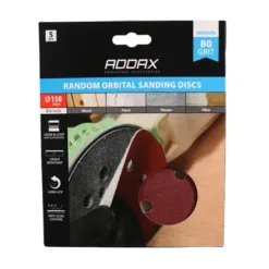 Alternative view of Random Orbital Sanding Discs 80 Grit Red - 150mm
