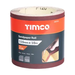 Alternative view of Sandpaper Roll 120 Grit Red - 115mm x 10m