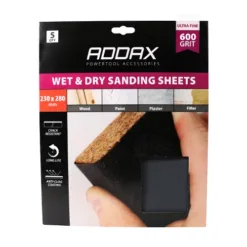 Alternative view of Wet & Dry Sanding Sheets 600 Grit Black - 230 x 280mm